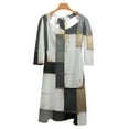 thumbnail image 6 of Vinatge Geometric Abstract Art Gray Black Gold Dress Summer Dresses Woman Street Style Big Size Casual Dress, 6 of 9