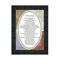 A True Friend, Poem About Friendship, Picture Frame, 7x9 77933