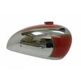 thumbnail image 2 of For Panther M100 600cc Red Painted Chrome Gas Fuel Petrol Gas Tank 1947-1953, 2 of 5