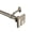 Antique Pewter, variant on Threadmade Home Florence Single Curtain Rod with Stacked Square Finial, Polished Nickel - 32"W x 78"L