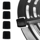 thumbnail image 5 of 30pcs Square Corner Protector Air Fryer Parts Silica Gel Buffer Corner Protector Baking Tray Mat Kitchen Tool, 5 of 5