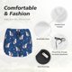 thumbnail image 4 of Balery Cute Shark Pantalones cortos deportivos para mujer con forro y dos bolsillos, elásticos, para entrenamiento, gimnasio, yoga-X-Large, 4 of 7