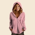 thumbnail image 3 of Dalix Astronaut Embroidered Fleece Zip Washed Hoodie Cold Fall Winter Women in Dusty Rose 2XL XX-Large, 3 of 5