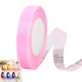 thumbnail image 2 of Pink Sheer Organza Ribbon 0.59 Inch x 50 Yards, Lightweight Tulle Chiffon Ribbon Roll for Gift Wrapping, Wedding Invitations, Bouquets, Hair Bows, Crafts and Party Decor, 2 of 3