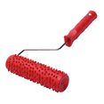 thumbnail image 2 of 7inch Embossed Raindrop Painting Roller with Plastic Handle for Wall Decoration, 2 of 4