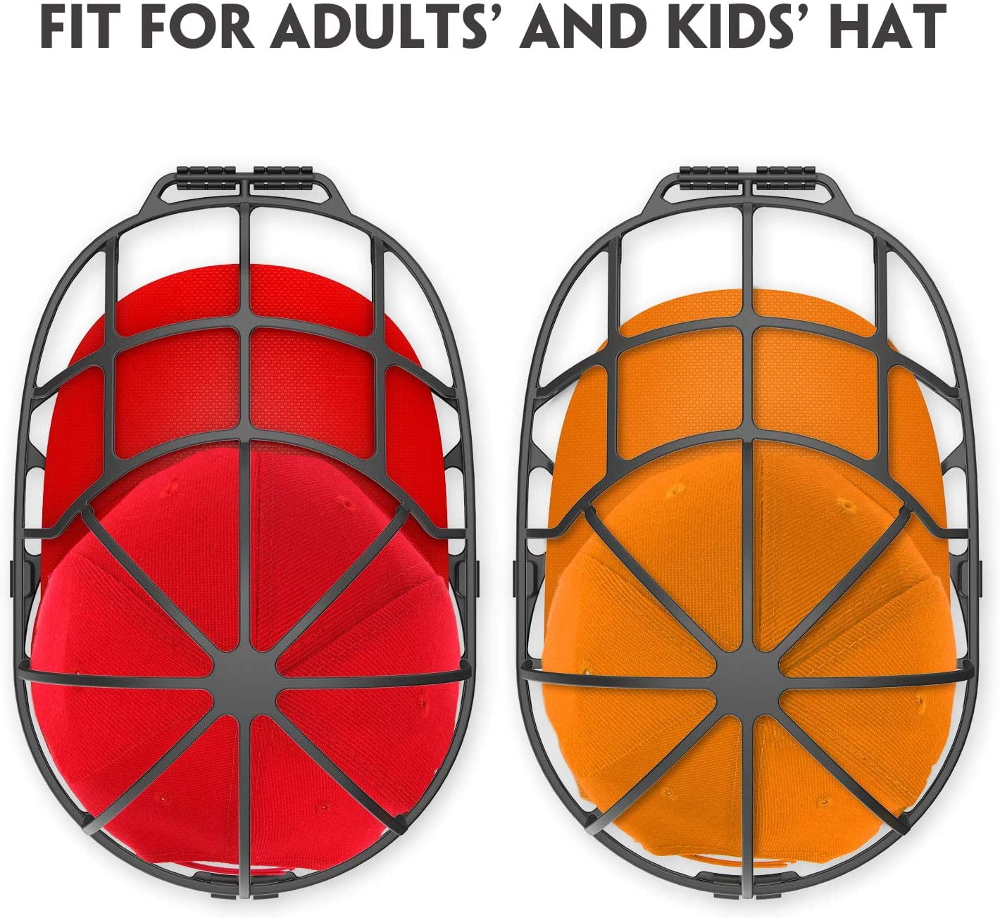 2-Pack Hat Washer Cage with Mesh Bag, Baseball Cap Washers, Baseball Hat Cleaner/Cleaning Protector,Ball Cap Washing Frame Cage Hat Washing Holder for Washing Machine