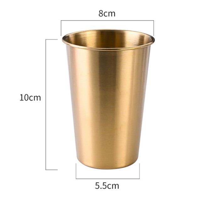 Lefu Tasse à Bière en Acier Inoxydable 240-500ml pour Camping Fête Café Whisky