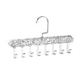 thumbnail image 3 of veasfak Coat Rack with Multiple Hooks, Belt Hanger, Tie Rack Hanging Organizer, Tank Top Transparent White, 3 of 9