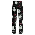 thumbnail image 6 of Women Halloween Pajama Pants Long Sleep Fashion Halloween Print Pants Soft Pjs Halloween Holiday Relaxed Fit Comfy Pants, 6 of 7