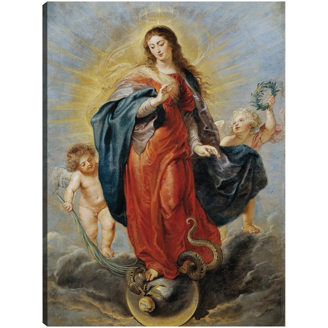 Cuadro Decorativo - Inmaculada Concepción (1628-1629) Jr Impresión en canvas, estrechado.