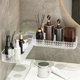 thumbnail image 4 of Bathroom Counter Corner Shelf Kitchen Wall Mounted Organizer No Drill Acrylic Hanging Rack Drainage Storage Holders For Bathroom Kitchen, 4 of 6
