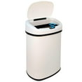 thumbnail image 1 of Kitchen Trash Can for Bathroom Bedroom Home Office 13 Gallon 50 Liter Automatic Touch Free High-Capacity Garbage Can with Lid Brushed Stainless Steel Waste Bin, 1 of 7