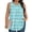 Light Blue, variant on Vivianyo HD Women's Plus Size Wavy Stripe Pleated Sleeveless Tank Top, Casual Loose Flowy Tunic Vest, Women's Army Green, Sizes L-5XL