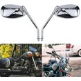 thumbnail image 1 of Motorcycle Rear View Side Mirrors mm Chrome for Honda Sports Bike Suzuki Scooter Cruiser, 1 of 7