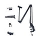 thumbnail image 1 of Pisexur - Organizador de electrónica para hombres, soporte para teléfono móvil oculto, escritorio de cabeza plana, soporte de metal voladizo para transmisión en vivo, tableta retráctil oculta para te, 1 of 1