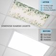 thumbnail image 3 of 2 Pack Green Eucalyptus Fluorescent Light Covers for Ceiling Lights Leaf Watercolor Plant Linen Background Magnetic Ceiling Light Covers Overhead Light Filters for Office Classroom Home, 3 of 9