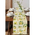 thumbnail image 4 of nqOlkjepod Yellow Lemons Table Runner 70 Inches Long Farmhouse Dress Scarves, Summer Botanical Fruit Leaves Country Dining Tablerunner for Coffee Table/Kitchen Island/Party Décor, 13" x 70", 4 of 8