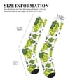 thumbnail image 2 of Compression Socks For Women And Men - Cute Grape Mint Green Leaves Compression Socks Circulation For Workout, 2 of 2