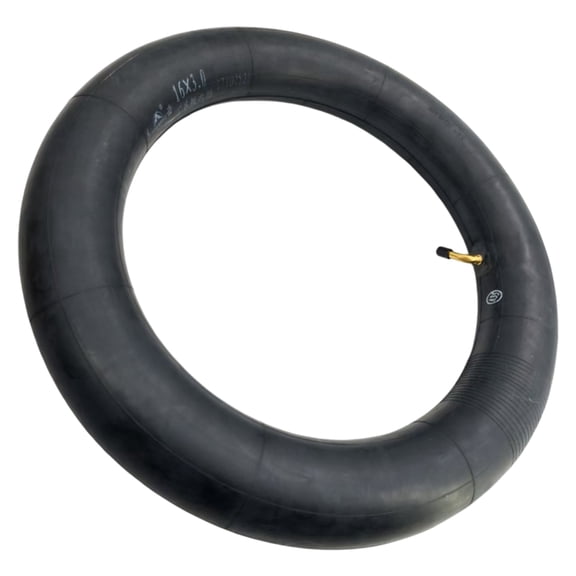 16x3.0 Bike Inner Tube, Bent Angled Schrader Valve Heavy Duty Butyl Rubber Bicycle Inner Tube Replacement for Electric Scooter Folding Bike E-Bike