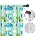 thumbnail image 4 of Blackout Kids Curtains,LightGreen Cartoon Dinosaurs Trees Pattern Childrens Insulated Curtains Set Of 2,Bedroom Essentials,Toddler Room Decor 42"x54", 4 of 5