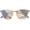 White, variant on Opvise Clear Lens Glasses Square Anti-radiation Portable Simple Style High Clarity Eye Protection Eyewear Retro Frame Women Computer Anti-blueray Glasses for Office White