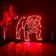 thumbnail image 5 of English Bulldog Led Light Box, Dimmable Neon-Like Light Signs USB Power for Wall Decor Bedroom Decoration, RGB Light (WxH) 16"x16", 5 of 5