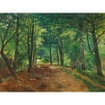 thumbnail image 2 of Carl Carlsen 24x19 Gold Ornate Framed and Double Matted Museum Art Print Titled - Summer Day in the Woods with Two Children on a Path (1889), 2 of 4