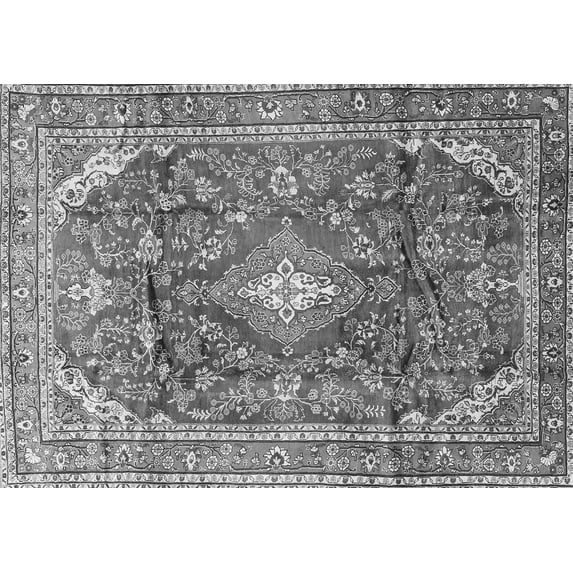 Ahgly Company Indoor Rectangle Persian Gray Traditional Area Rugs, 4' x 6'