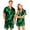 Green, variant on Couples Matching Halloween Pajamas Set Short Sleeve Button Down Shirt and Shorts Spooky Festivity Sleepwear Outfits