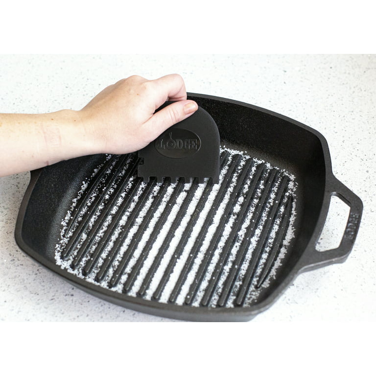 Lodge Classic Square Cast Iron Grill Pan, 10 1/2