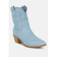 thumbnail image 3 of Nigara Cut Out Detail Denim Cowboy Boots, 3 of 6