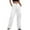 White, variant on qucoqpe Cargo Pants Women Trendy High Waist Baggy Hiking Trousers Casual Solid Loose Pants with Pockets