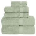 thumbnail image 2 of Authentic Hotel and Spa  Turkish Cotton 6-piece Towel Set Green, 2 of 5