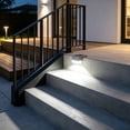 thumbnail image 5 of LiUMX Solar Powered Outdoor Step Light, Black Plastic Mini Wall Lamp with Auto Light Sensor, Waterproof Drill-Free Mount for Courtyards, Balconies, Patios, 5 of 6