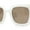 White - Solid Brown, variant on Womens Trendy Pop Color Hipster Boyfriend Thick Horn Rim Sunglasses White Solid Brown