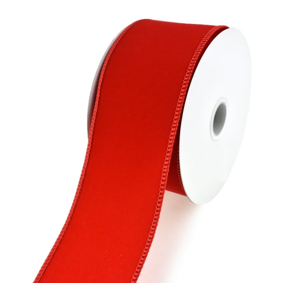 Homeford Red Velvet Ribbon, 2-1 / 2 inch Width, 10 Yard Length, Polyester