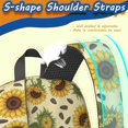 thumbnail image 5 of Sunflower and Seed Cream Pattern 17" Waterproof Oxford School Backpacks for Teens, S-Shape Padded Straps, for School, Travel, Hiking, Camping, 5 of 5