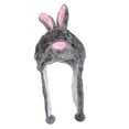 thumbnail image 4 of Adorable Animal Plush Hat Animal Themed Party Winter Photo Props Adults Children Gray Rabbit, 4 of 8