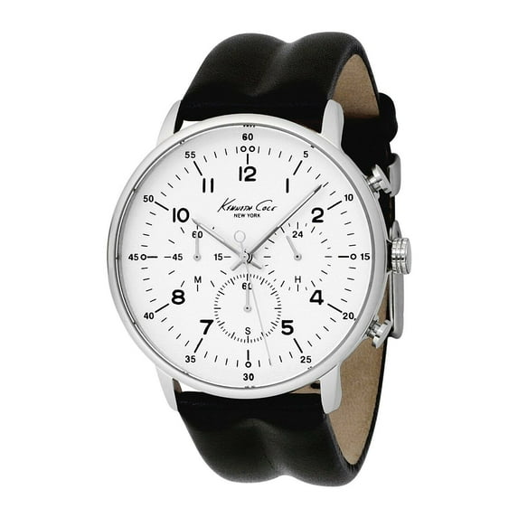 Men's KC1568 Iconic Dress Watch (Black Leather)