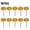 Yellow, variant on 10Pc Cloth Polishing Wheel Rotary Tool Accessory Buffing Pad for Jewelry Metal Yellow