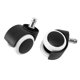 thumbnail image 2 of Ruedas giratorias para silla de oficina de 50 mm - Juego de 5 unidades, color blanco y negro, 2 of 5