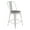 White/Gray, variant on Flash Furniture Carly Commercial Grade 24" High White Metal Indoor-Outdoor Counter Height Stool with Back with Gray Poly Resin Wood Seat