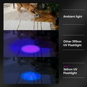 30W 365nm UV Flashlight USB Rechargeable UV Light High Power Black Light Flashlight for Pet Urine Detection, Resin Curing, Minerals, Blood Tracking, Scorpion, Rockhounding,Yooperlites,A/C Leak Detect