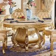 thumbnail image 3 of European style all solid wood villas, home dining hotels, marble dining tables and chairs with turntables My Lux Decor Round, 3 of 23