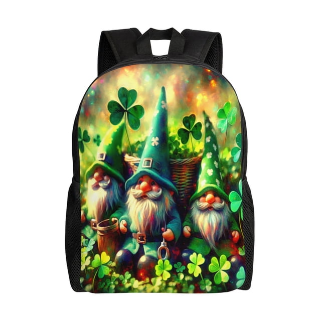 Balery St. Patrick's Day USA Flag Mochila - Mochila Estilosa y Duradera para Laptop de 15 Pulgadas con Tela Oxford Impermeable