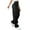 Black #007, variant on Mohiass Cargo Pants Women Elastic High Waisted Pants Wide Leg Baggy Casual Trousers Hiking Streetwear Trousers with Pockets Black L