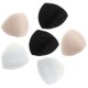 thumbnail image 3 of 3 Pairs/1 Set Triangle Removable Bra Pad Inserts Breathable Sponge Pads for Women Ladies Girls Size L (Black/White/Skin Color, Each 1 Pair), 3 of 3