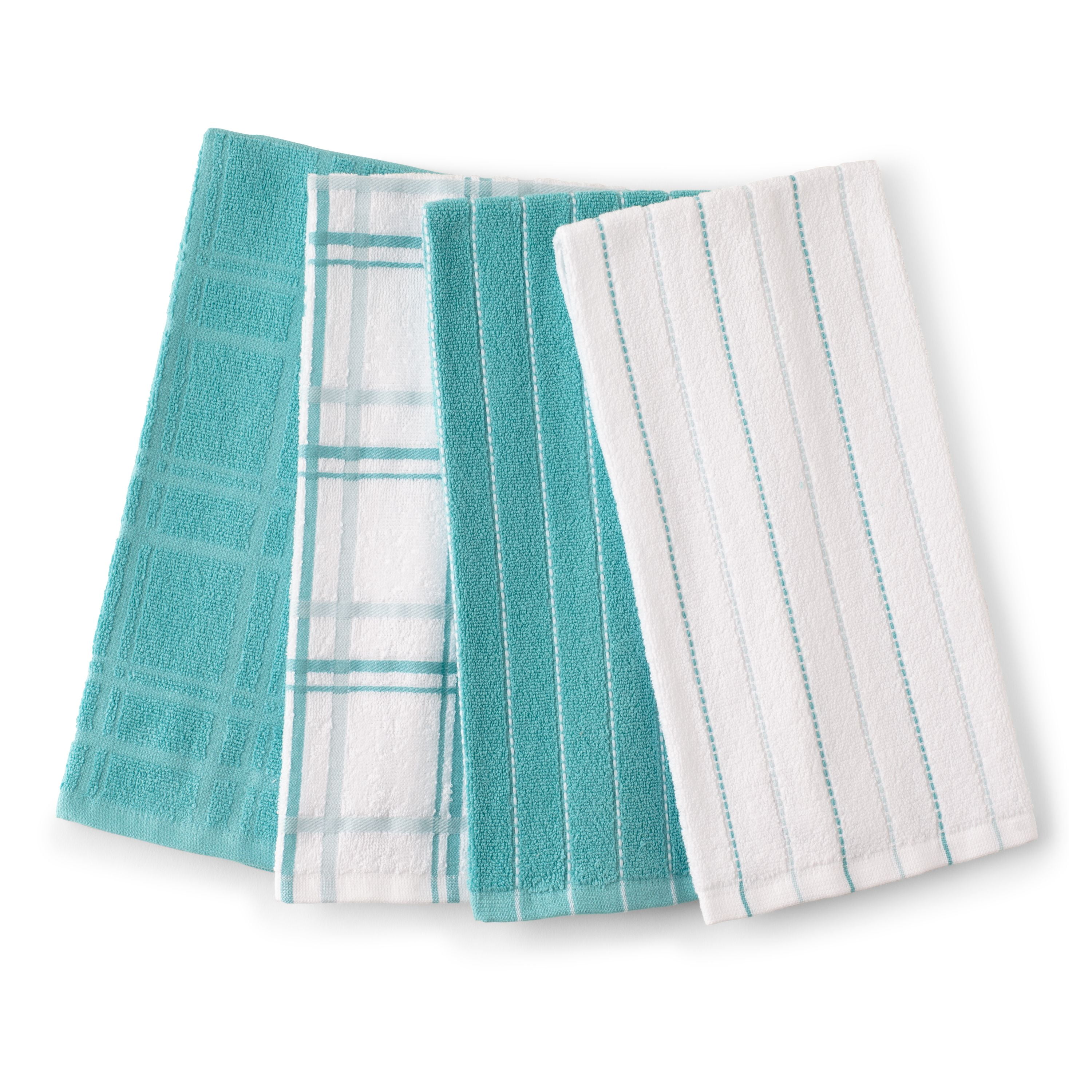 NEW Handmade 100% COTTON KITCHEN DISH CLOTH TOWELS SET of 2 Two 32" X 20" VEGGIE 