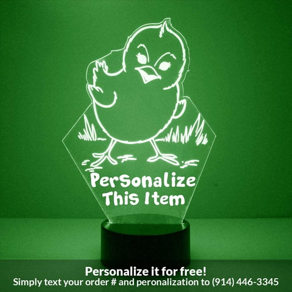Mirror Magic Store Baby Chick Color Changing Personalized LED Light with Remote Control