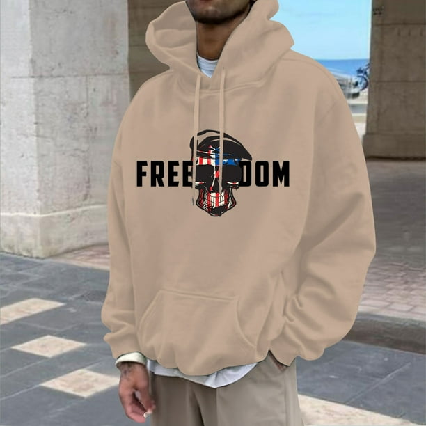 MHFRRA Sudadera con Capucha, Suave y Cómoda, Ideal para Uso Informal y Actividades Al Aire Libre, con Bolsillo Frontal Tipo Cangurera Caqui